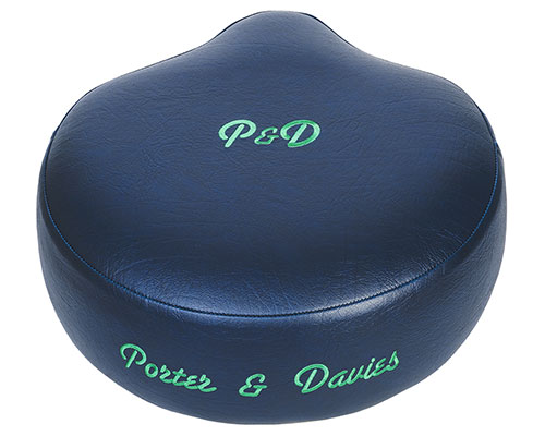 Blue Vinyl Saddle