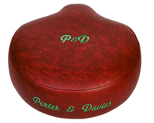 Red Vinyl Saddle